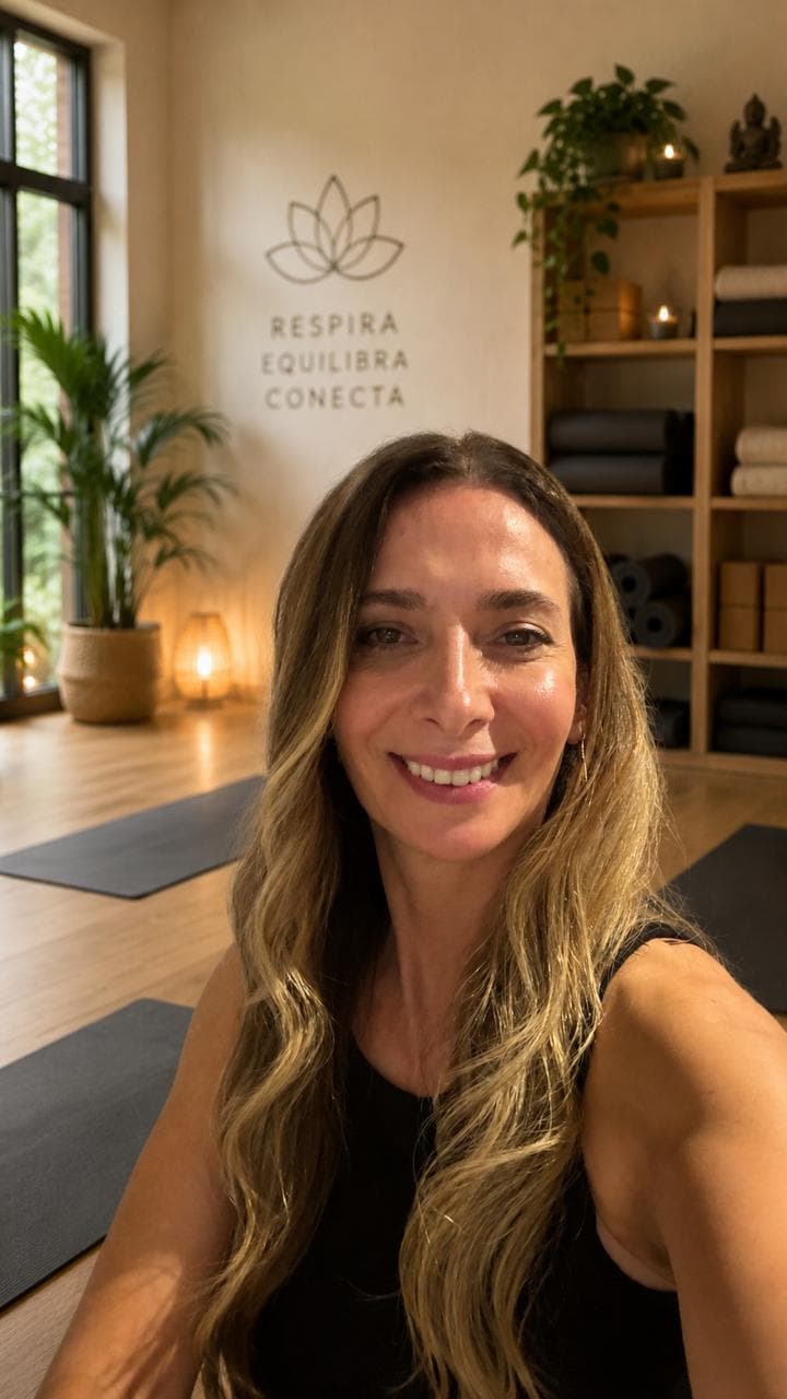 Belén, profesora de yoga